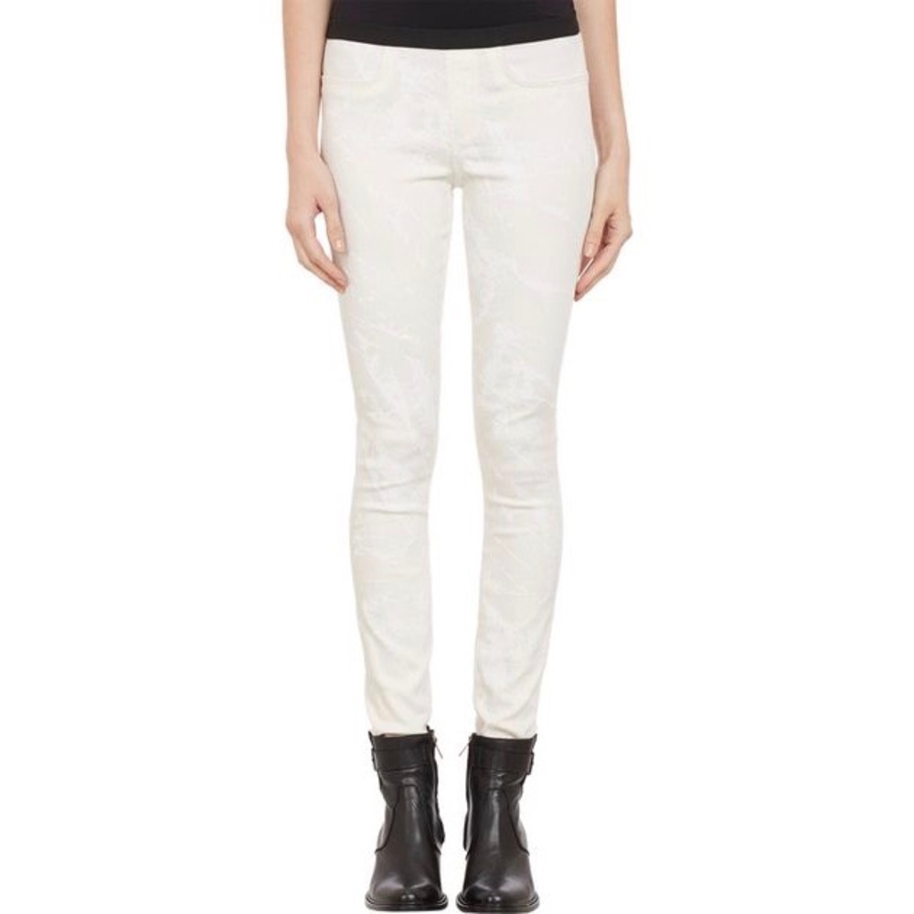 Helmut Lang Natural Tera-Print "Halo" Leggings
